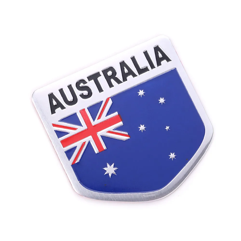 3D Алюминий Италия Германия Франция Россия Австралия США карта Национальный Флаг