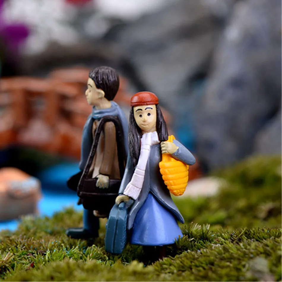 1 пара украшение для дома милые фигурки из смолы ремесла микро ландшафтное