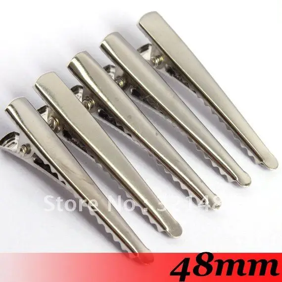 Бесплатная доставка! 1000 шт 48 мм Платиновый тупой Серебряный Металл с