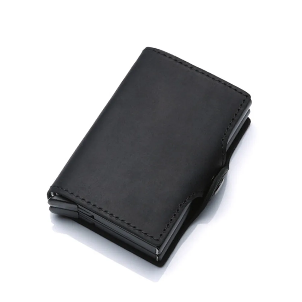 ZOVYVOL Rfid держатель для карт, мужской кошелек, сумка для денег, мини кошелек, мужской автоматический маленький умный кошелек, валлет, алюминий