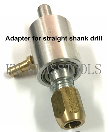 Adapter for straight Сверлильный станок для стекла патрон для подачи воды(для соединения сверла с водопроводной трубой). Адаптер для сверла 1/", прямой хвостовик, сверло Морзе - Цвет: Adapter for straight