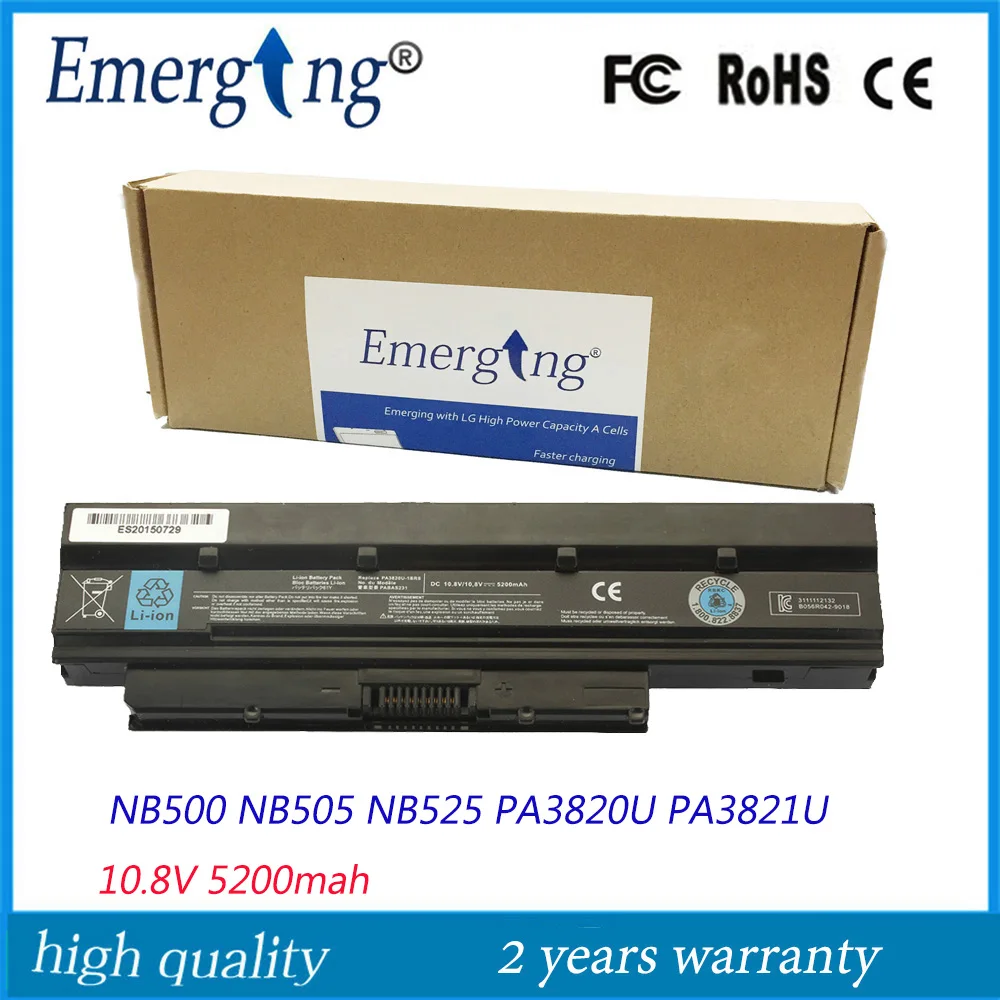 

FUll Capacity 10.8V 4400mahHigh Quality New Laptop Battery for Toshiba Satellite T210D PA3820U-1BRS PA3821U NB500 NB505 NB525