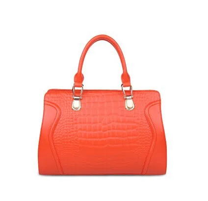 Free shipping 2014 new leather handbag shoulder diagonal casual business bag crocodile pattern Korean |