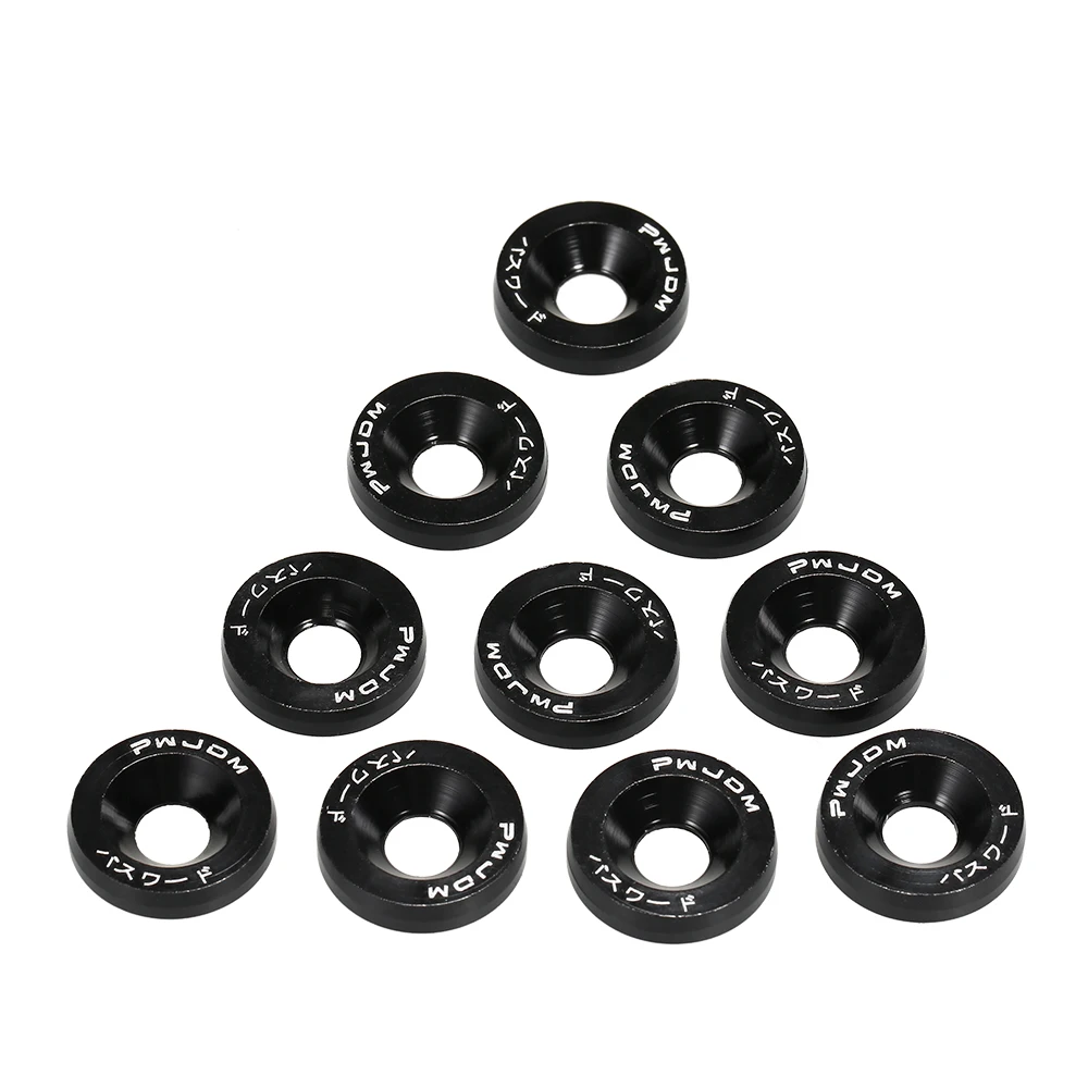 10 шт. заготовка алюминиевое крыло Бампер Шайба Болт двигатель Bay одеваются