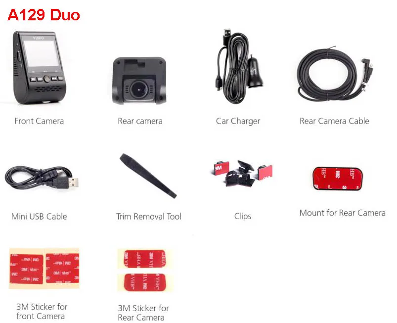 Standard VIOFO A129 Duo двухканальный 5 ГГц Wi-Fi Full HD видеорегистратор DashCam сенсор IMX291 HD Dual 1080P Автомобильный видеорегистратор опционально gps - Название цвета: Standard