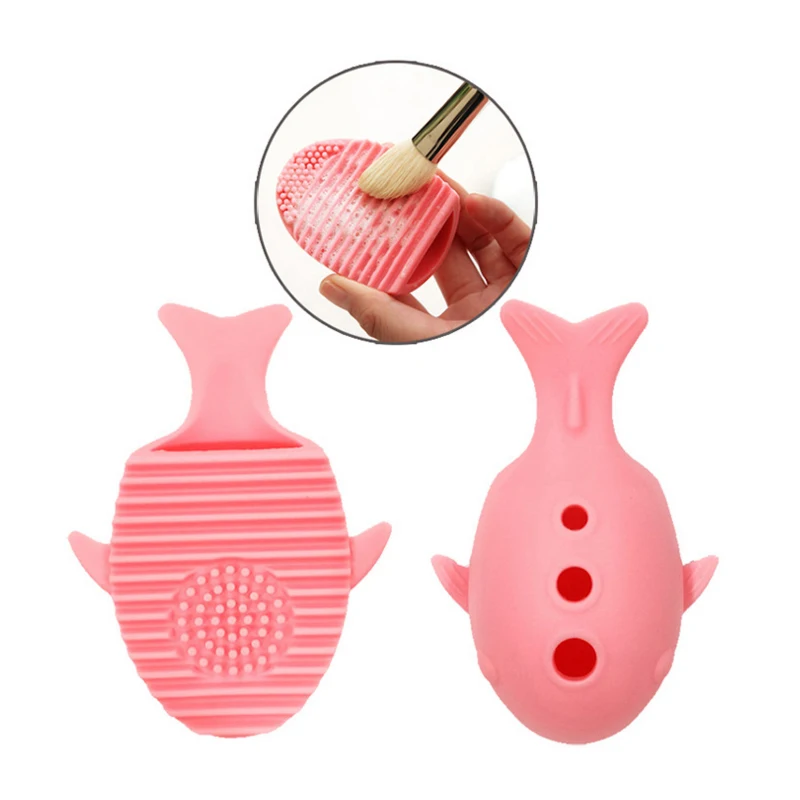 1pc Makeup Washing Brush Cleaner Whale Shape Silicone Egg Cleaning Glove Scrubber Cosmetic Make Up Toolspincel maquiagem | Красота и