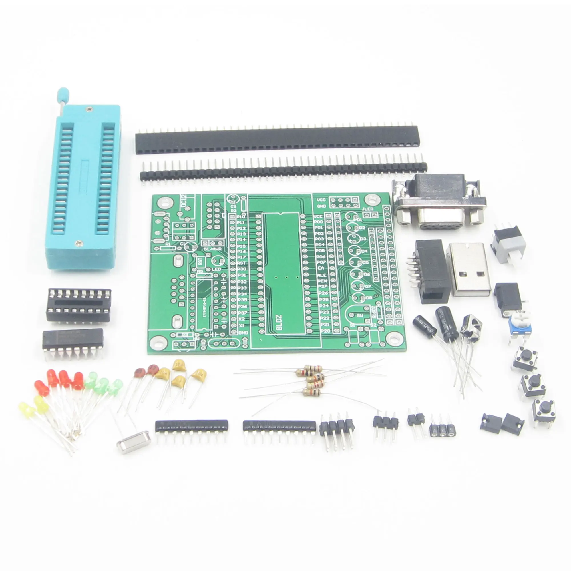 C51 AVR MCU Совет по развитию DIY обучения доска комплект Запчасти и компонентов|parts