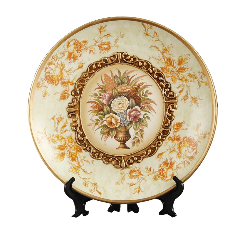 Декоративная керамическая тарелка для украшения Европейский Декор дома