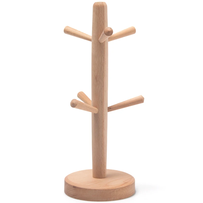 Модные стеллажи для чашек Louis японские из массива дерева бытовые кухонные