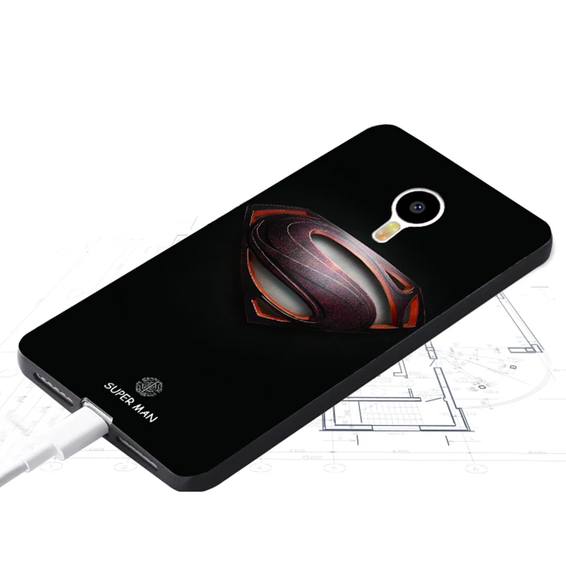 Чехол Meizu Mx5 Оригинальный чехол для чехол-сумка из кожи волка рыбы черепа mx5 Fundas 100%