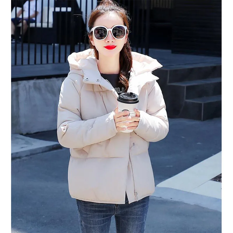 

2019 new ladies fashion coat winter jacket women outerwear short wadded jacket female padded parka women's overcoat AA-299