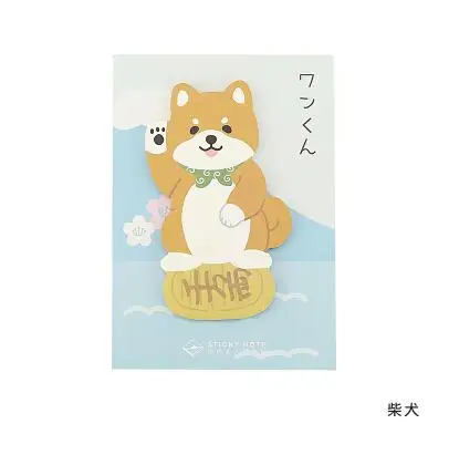 01 4 шт. Кот мяу Hello Dog Липкие заметки Notecard Notepaper BZNVN креативный детский ярлык Закладка - Цвет: 01