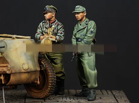 1/35 модельная фигурка из смолы наборы WW2 немецкие солдаты разобранные
