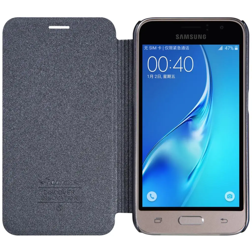 Чехол-книжка Nillkin Sparkle для Samsung Galaxy J1 2016 искусственная кожа | Мобильные телефоны и