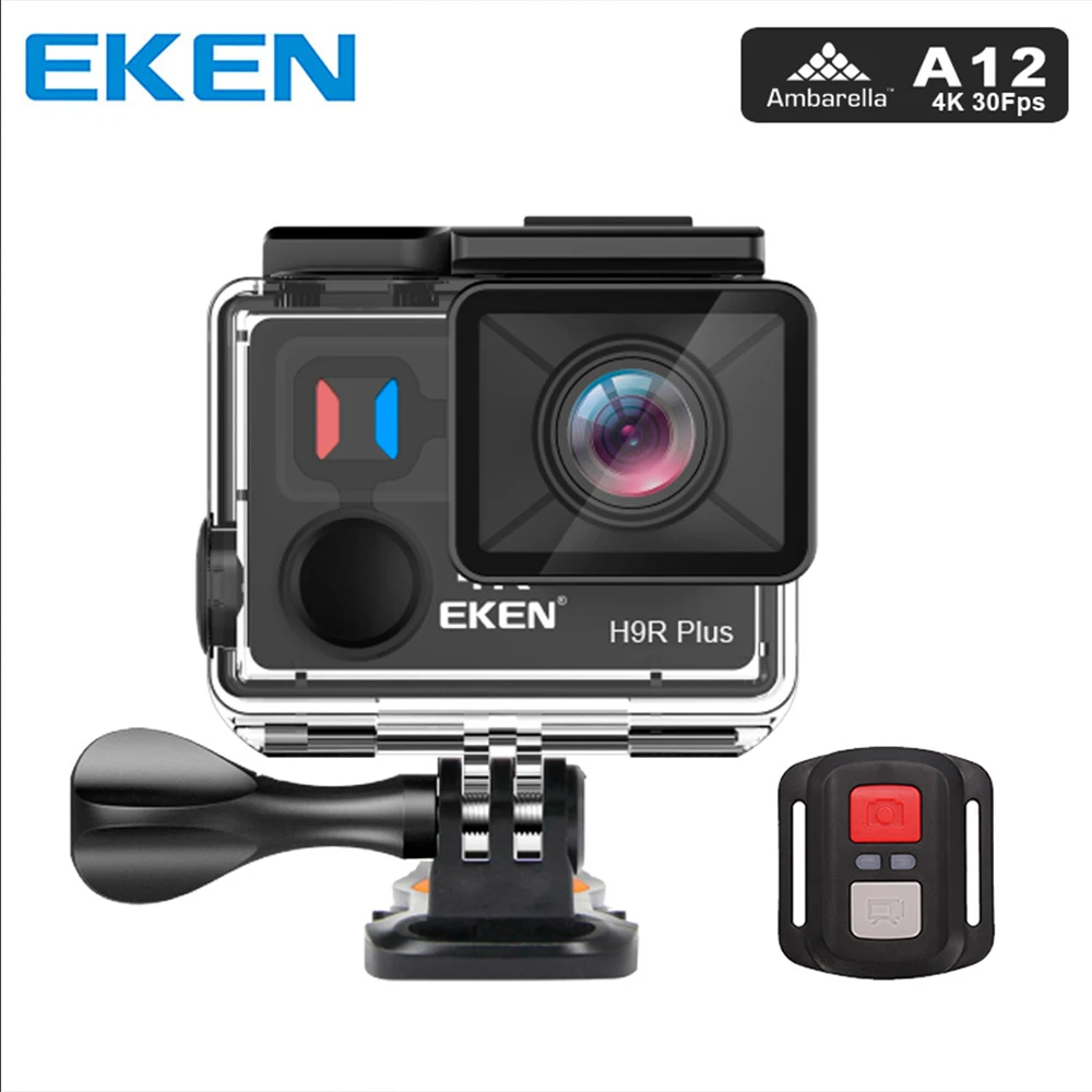Оригинальная Экшн камера eken H9R Plus Ultra HD 4K Ambarella A12 4 k/30fps для Panasonic 34112 14MP 30M