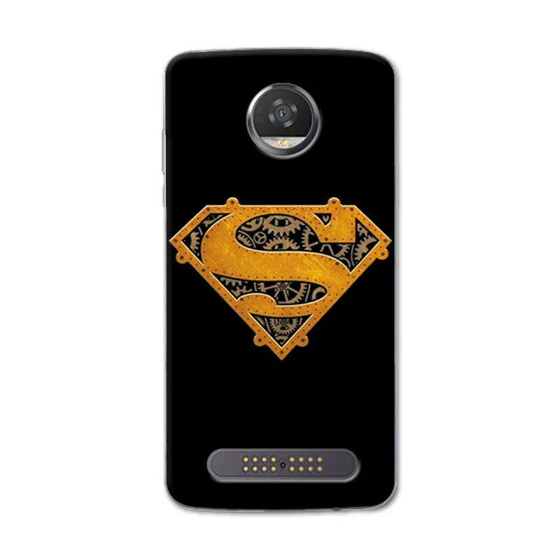 Очаровательный чехол для телефона Marvel Hero Captain America Motorola Moto Z2 Play Железный человек