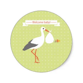 3 8 см аист Добро пожаловать стикер младенца|stickers zombie|baby wall art stickerssticker note |