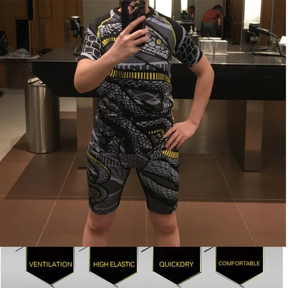 Bjj GI Mma змея кикбоксинг шорты футболка длинные штаны Рашгард ММА боксе рубашки