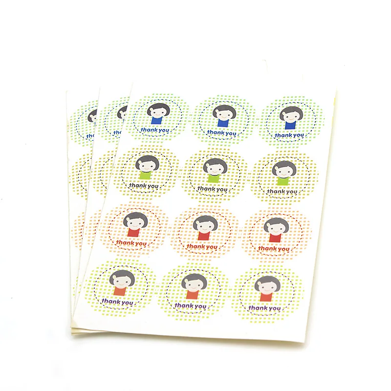 DONYAMY 120 шт милые девушки спасибо подарок крафт-стикер печенья торт этикетки