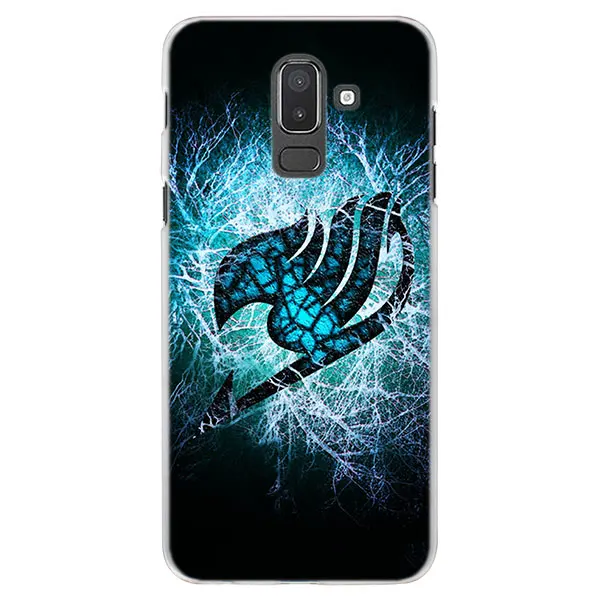 07 Аниме Манга Сказочный Хвост Логотип чехол для телефона для samsung Galaxy J3 J4 J6 Plus J7 J8 A6 A7 A8 Plus жесткий чехол-накладка - Цвет: 07
