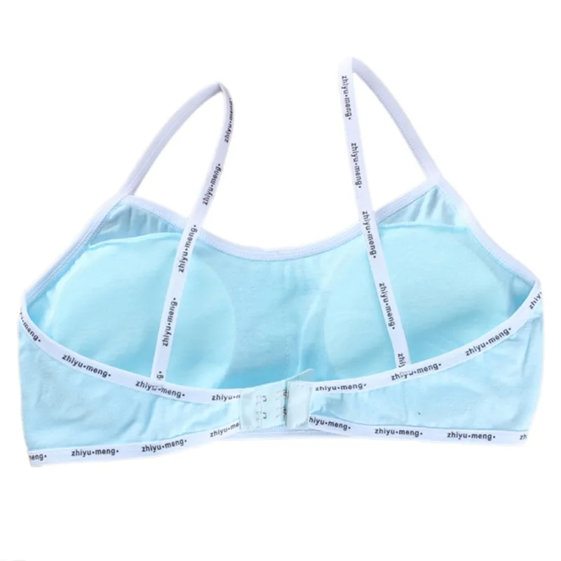Ropa interior para chicas adolescentes, nuevo Sujetador de algod&oacute;n suave acolchado, para Yoga, deportes, correr, transpirable, 8-18 a&ntilde;os-5