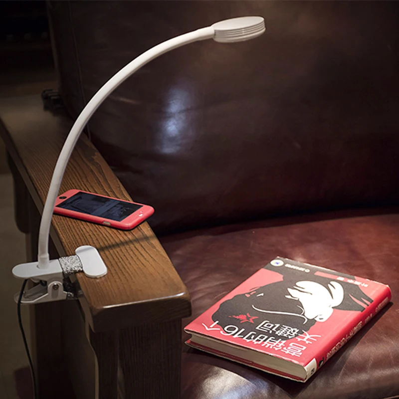 Гибкая 3000k 4000k 6000k 10 уровней затемнения светодиодный свет книги USB клип на защита