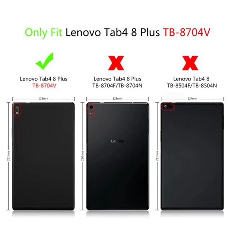 Мягкий силиконовый чехол-накладка для Lenovo Tab 4 8 plus планшета Чехол + пленка стилус