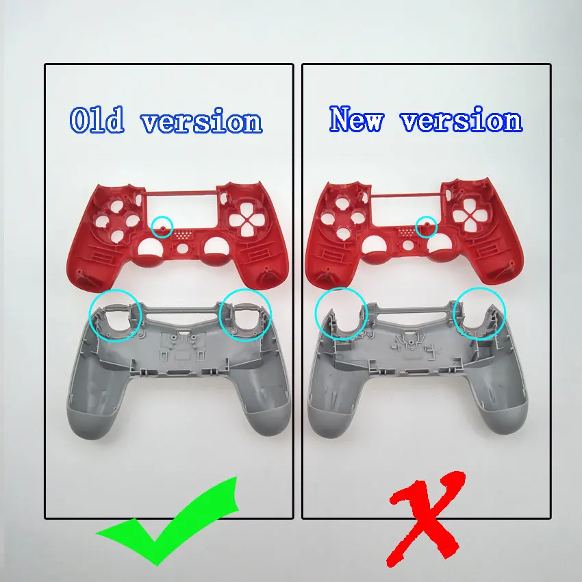 Юйси для sony Playstation 4 PS4 Dualshock 4 старая версия Геймпад контроллер Прозрачный передний задний корпус Оболочка Чехол