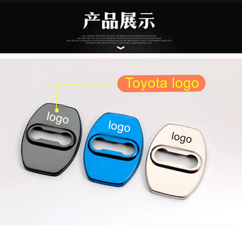Stainless Steel Door Lock Buckle Holder Protector Cover For Toyota Land Cruiser 200 Prado 150 120 Accessories | Автомобили и