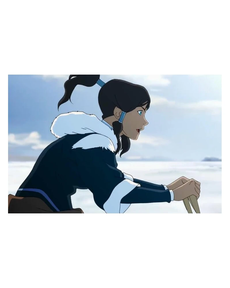 Аватар: The Legend of Korra костюм для косплея парик толстый Бесплатная доставка на