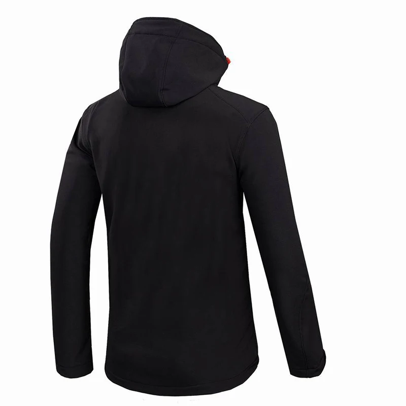 Мужская теплая куртка с капюшоном водонепроницаемая Лыжная мягкой оболочкой и