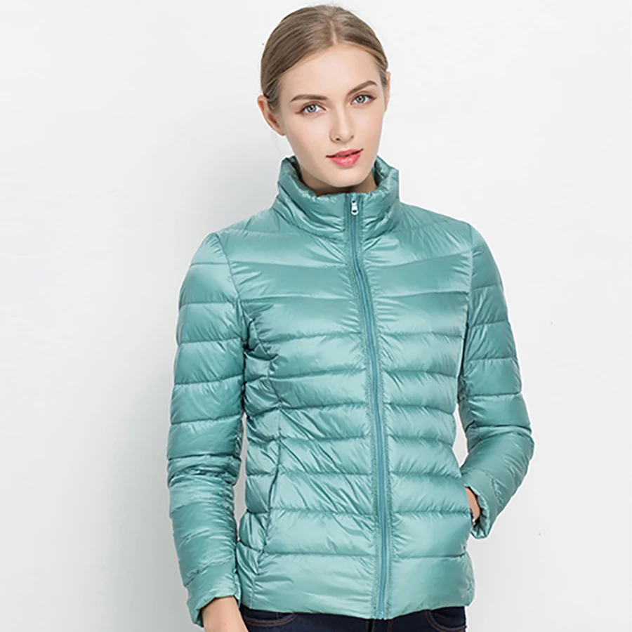Женская куртка пуховик Ультралегкая белая зимняя 2018|outwear parkas|outwear womenoutwear coat |