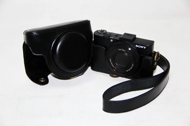 Кожа Камера брендированный флип чехол из кожи для sony детали Cyber shot DSC RX100m2 RX100 ii RX 100