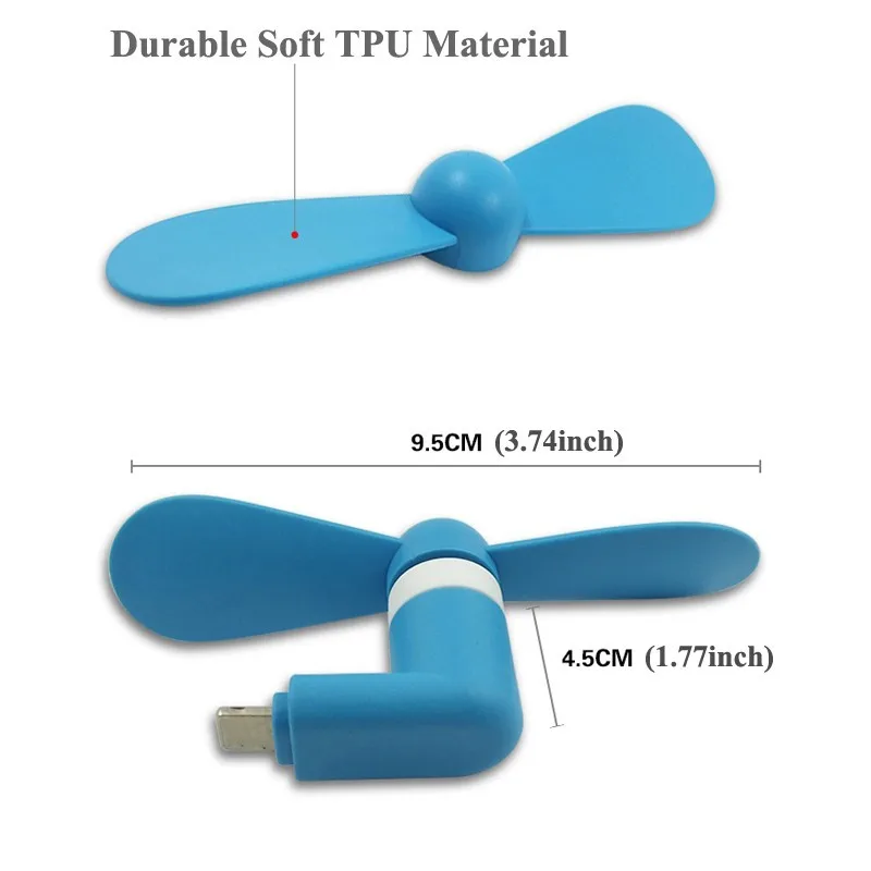 FFFAS мини портативный Mute USB вентилятор мобильный телефон USB вентиляторы для гаджетов 8 Pin Usb разъем Ventilador