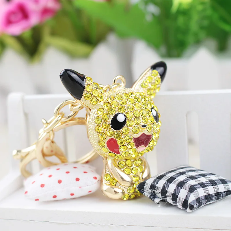 Мультяшные фигурки Pokemon брелки из сплава аниме Пикачу Бульбазавр красивые