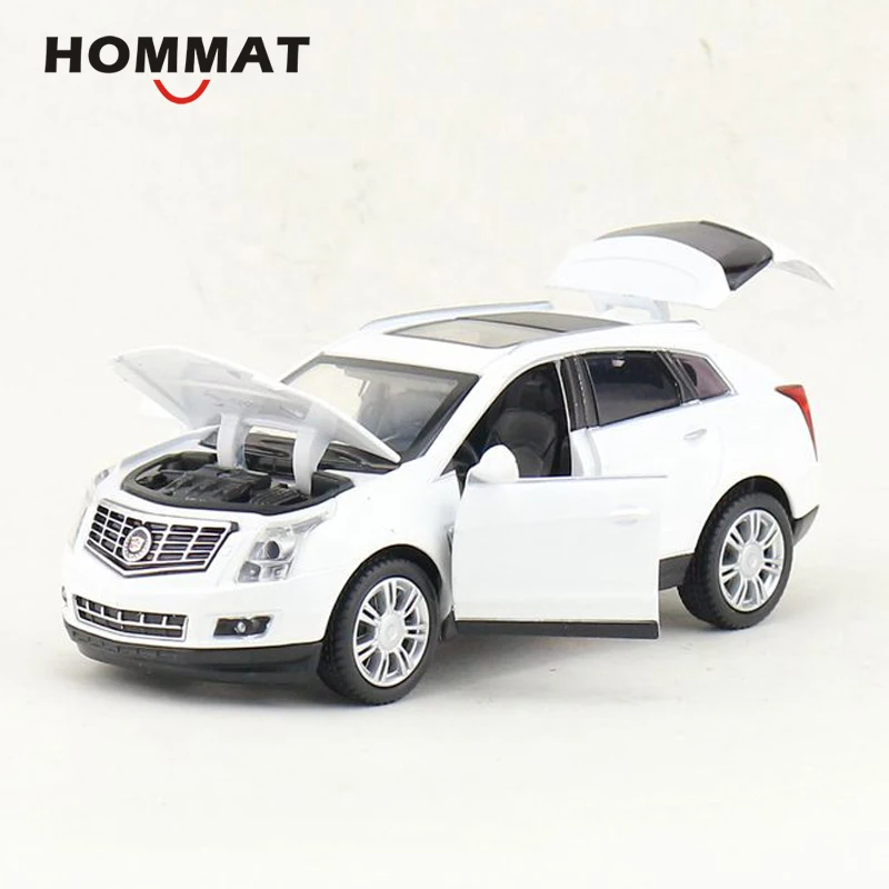 Модель автомобиля HOMMAT в масштабе 1:32 Cadillac SRX SUV модель Литые и игрушечные