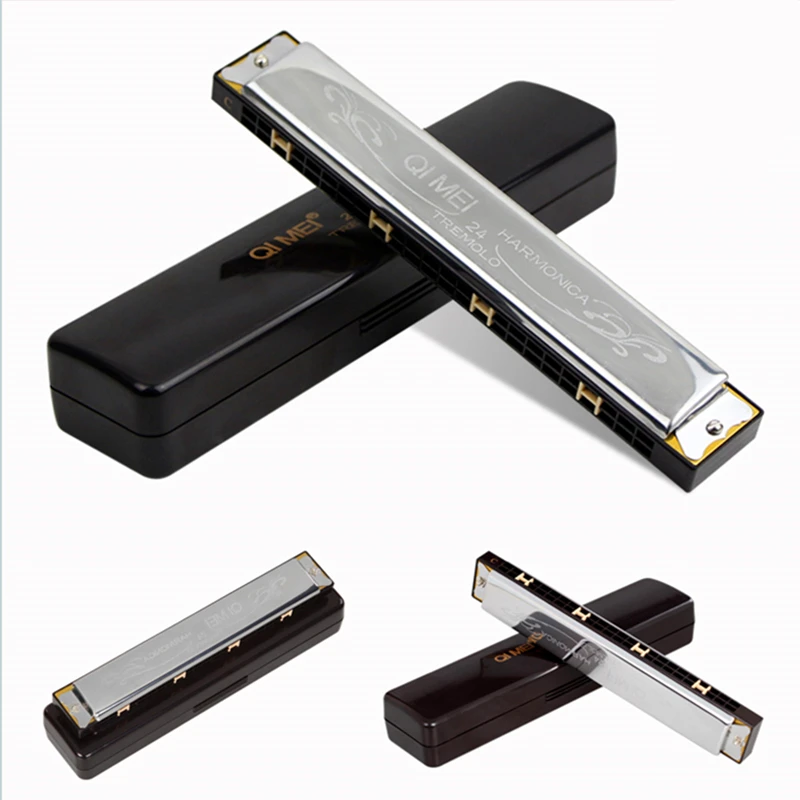 24 Holes Tremolo Harmonica C Key Mouth Ogan Gaita De Boca Harmonica Musical Instruments Mouth Ogan COLORED Harmonica Mouth Ogan