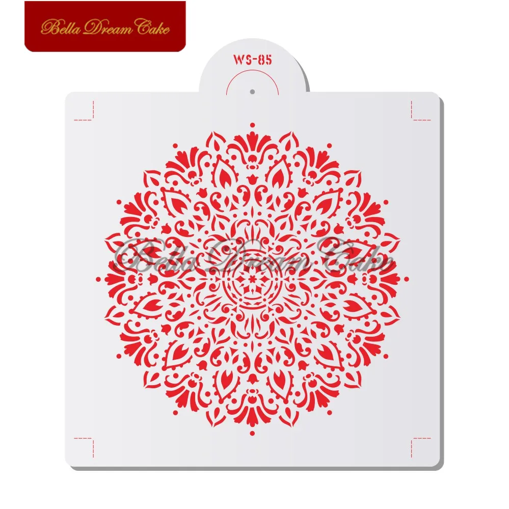 13 видов цветочных трафаретов для стен Аэрограф украшения пластиковые трафареты