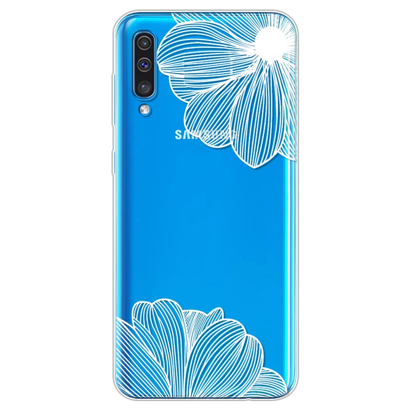 sxyhbai Чехол для samsung Galaxy A50 A505 A505F с мраморным кружевом и цветами, прозрачный чехол из ТПУ для девочек, чехол для samsung Galaxy A10 A20e A30 A40 A60 A70 - Цвет: sxyhbai