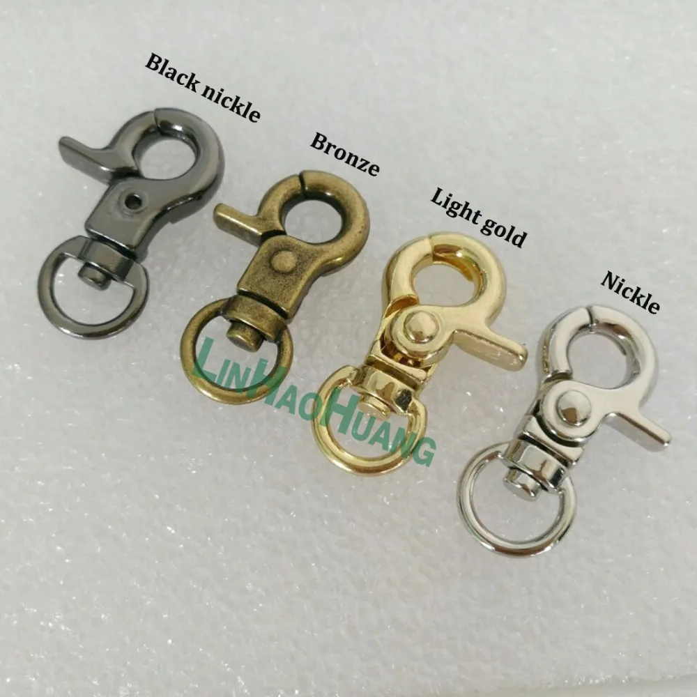 Металлические вертлюжные зажимы для крючков из сплава 9 мм бронзовые/никелевые
