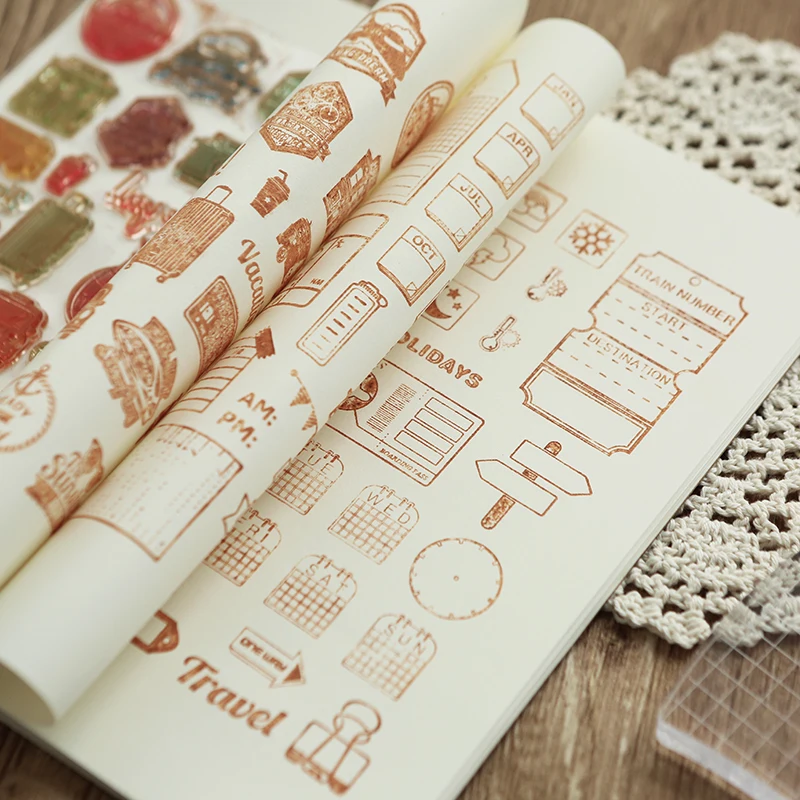 Путешествия жизни серии прозрачный силиконовый штамп diy ручной скрапбук