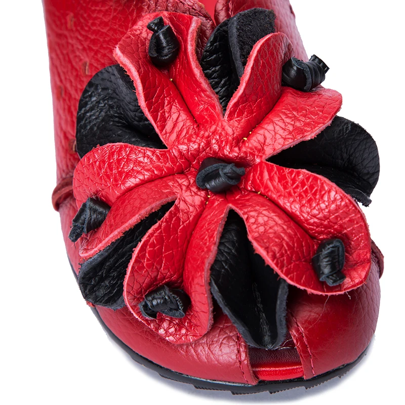 Сандалии Xiuteng женские из натуральной кожи без застежки уличные тапочки плоская