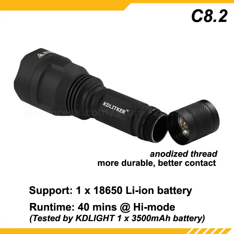 Новый KDLITKER C8.2 Cree XP L HD белый 6500K/нейтральный 5000K/теплый 3000K 1200 люмен светодиодный