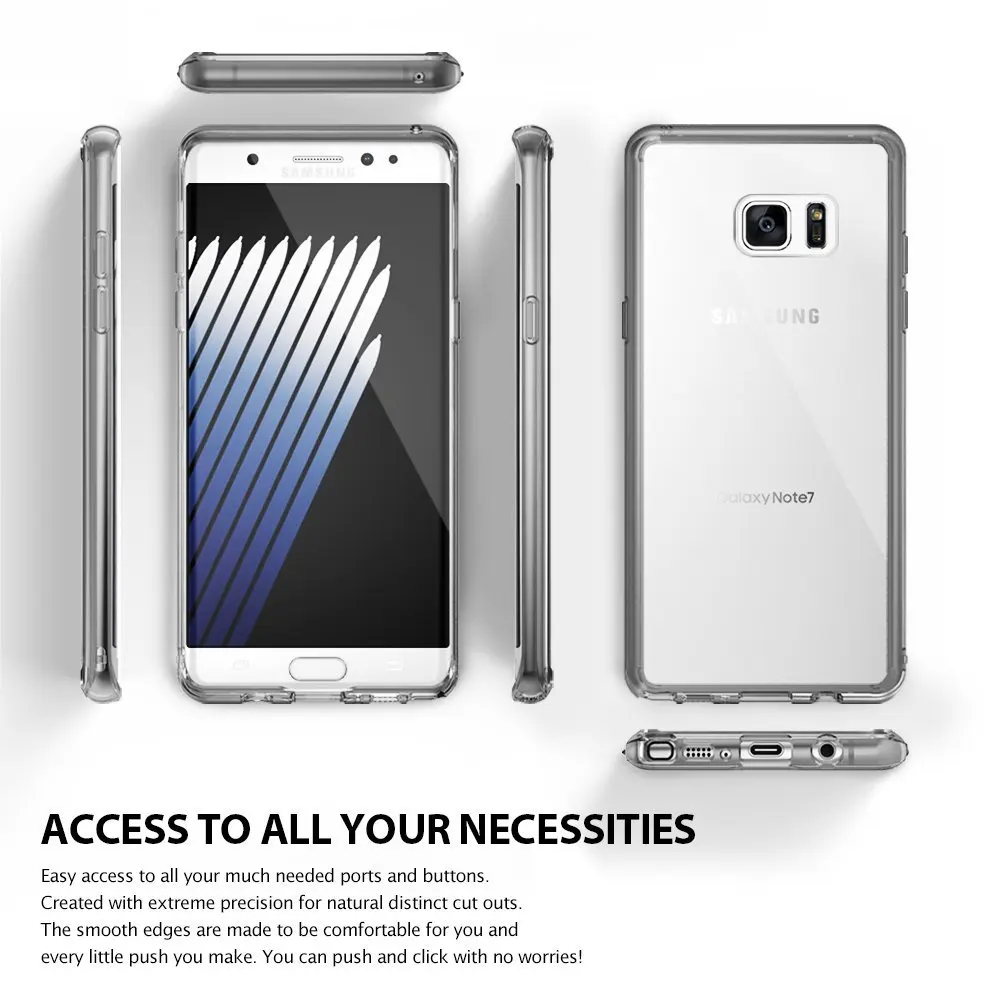 Чехол Ringke Fusion для Galaxy Note 7 гибкий чехол из ТПУ и Прозрачная Жесткая задняя крышка