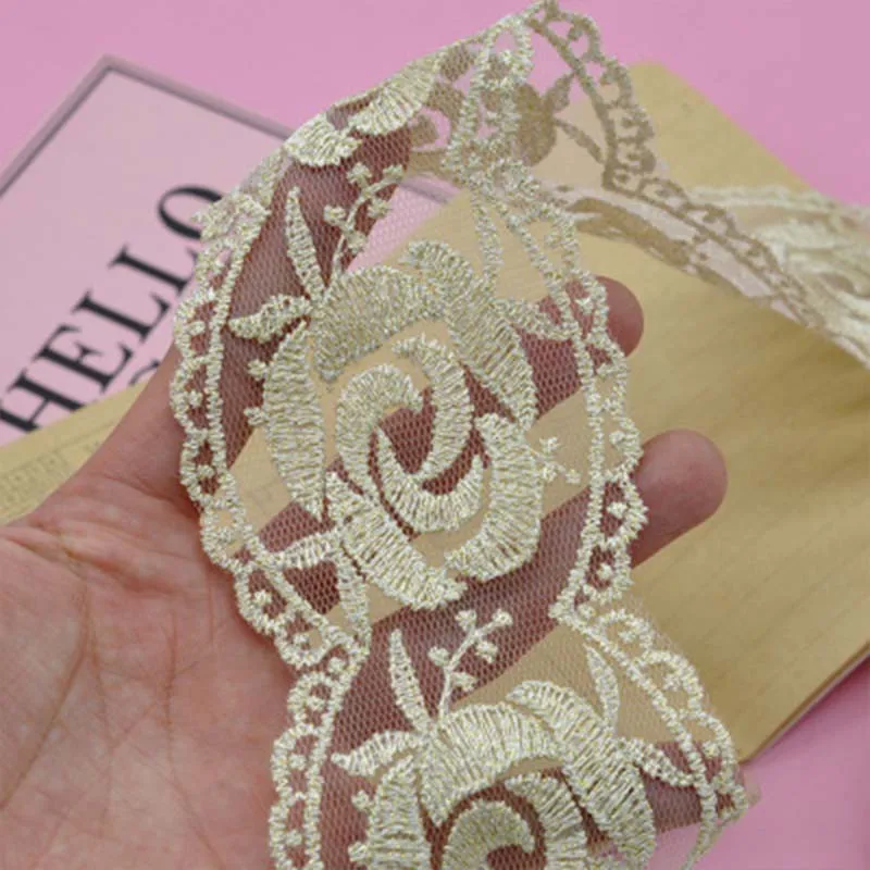 1yard Beautiful Lace Trim Ribbon DIY Apparel Sewing Wedding Clothing Gift Wrapping Accessories | Дом и сад