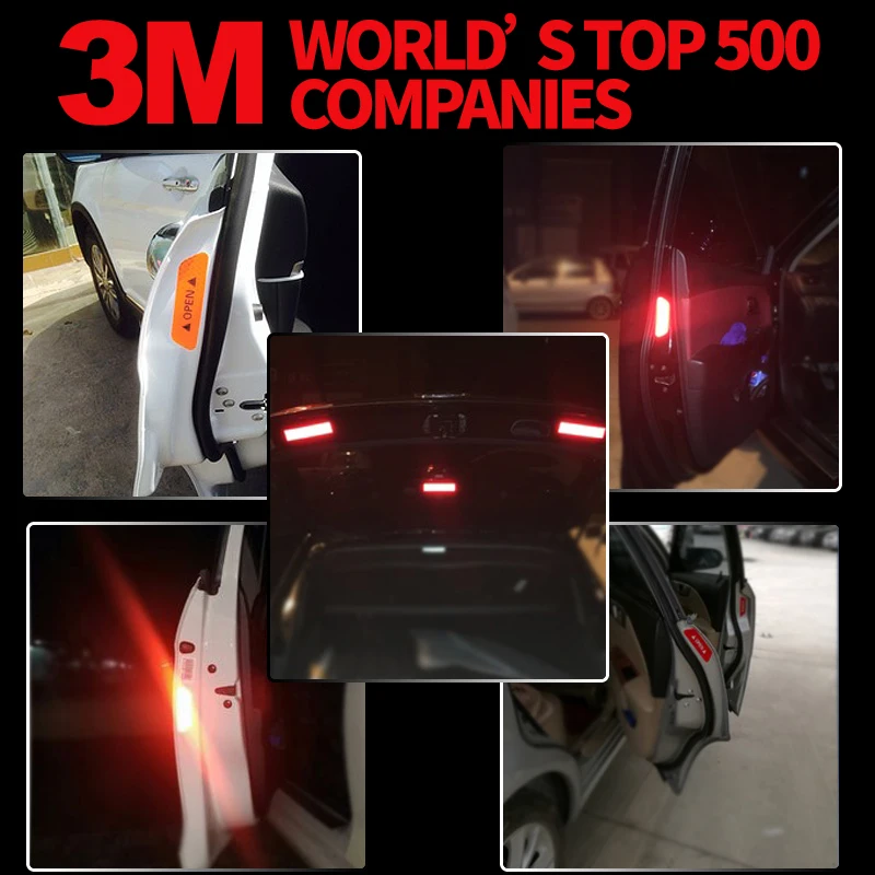 3M Авто открывание двери безопасный светоотражающий стикер предупреждение анти