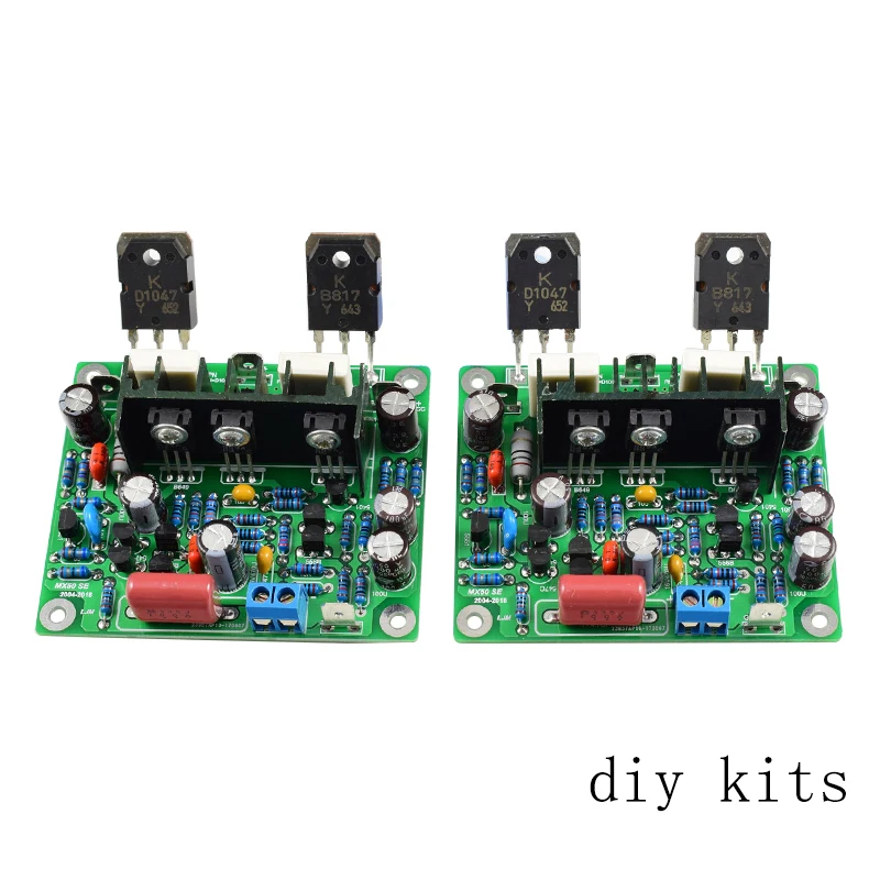 

AIYIMA 2PC Hifi MX50 SE 100W+100W Dual Channels Audio Power Amplifiers Board DIY Kit New Version