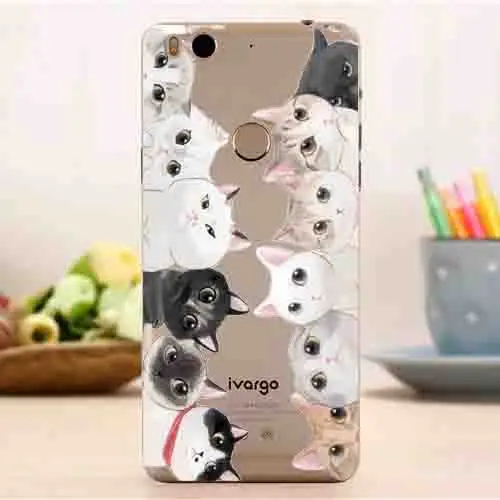Мягкий чехол из ТПУ с рисунками для Ivargo V210101 цветами и башней IVARGO (5 0 дюйма) |