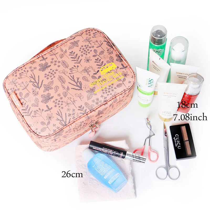 Женская косметичка вместительная Водонепроницаемая органайзер для путешествий
