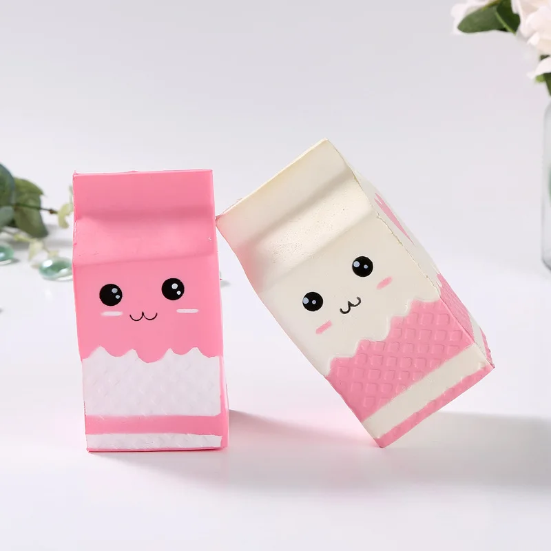 2018 kawaii Squishy пакет для молока/бутылка/может сжимать Веселые мягкие медленно